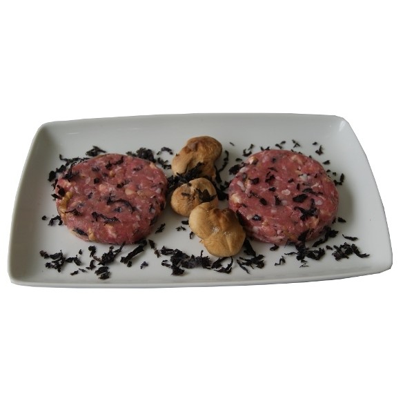 Hamburguesa de Pollo  Ecológico con Algas y Setas