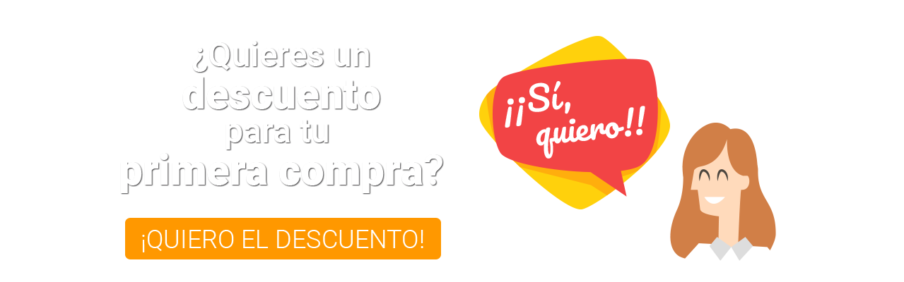 Quiero un descuento para mi primera compra